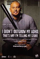Profi-Baseballspieler Shane Victorino in der Pharmakampagne Own Your ADHD (Shire, 2011)